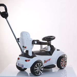 ماشین کودک بی بی ماک طرح آلفا رومئو سفید-مشکی مدل ZV-10 -اسباب بازی